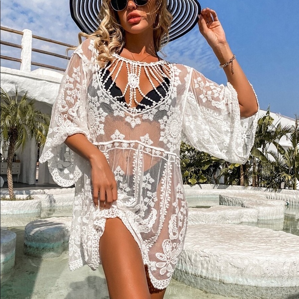 Positano Lace Beach Cover Up-LAST ONE ☝️